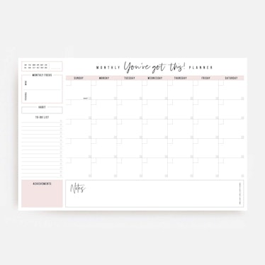 Bliss Collections Motivational Monthly Planner