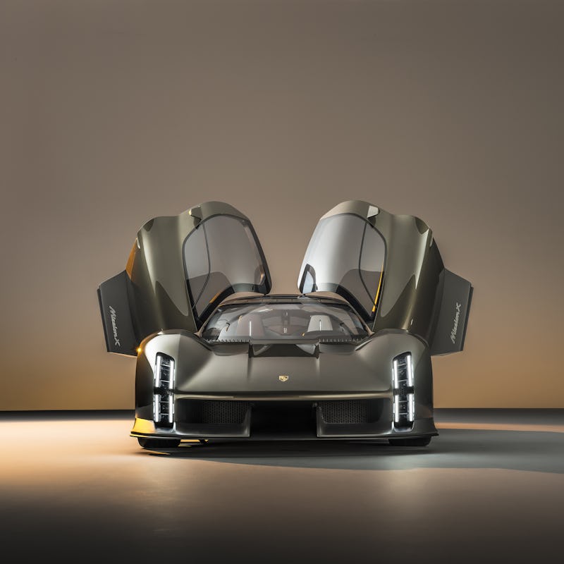 The Porsche Mission X electric hypercar concept.