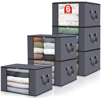 Fab Totes Foldable Blanket Storage Bags (6-Pack)