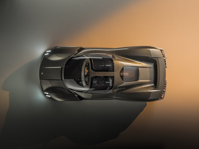 The Porsche Mission X electric hypercar concept.