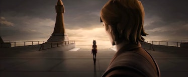 Ahsoka left the Jedi Order at the end of Season 5 of The Clone Wars and never returned
