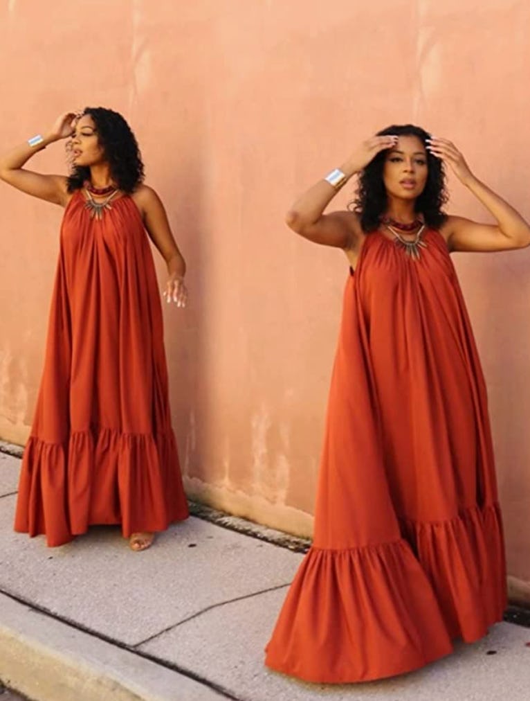 Adogirl Spaghetti Strap Maxi Dress