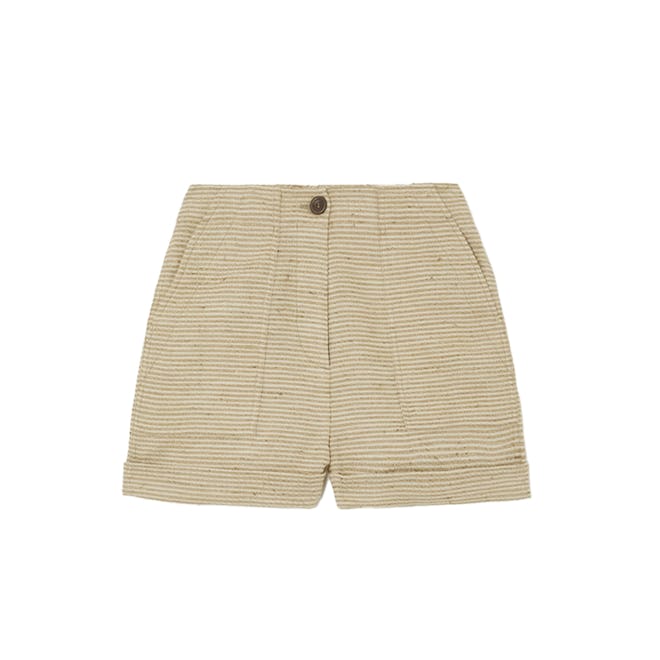 Loro Piana Galen Striped Linen Shorts