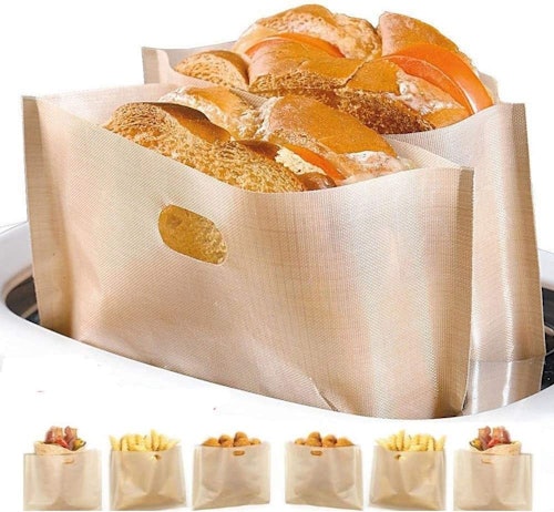 YOOCOOL Non Stick Reusuable Toaster Bags (4-Pack)