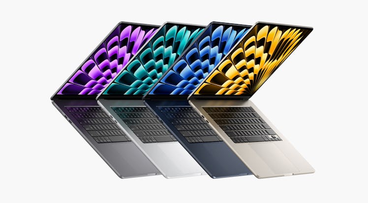 15-inch Macbook Air in different colors