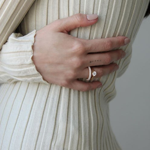 engagement ring and wedding band