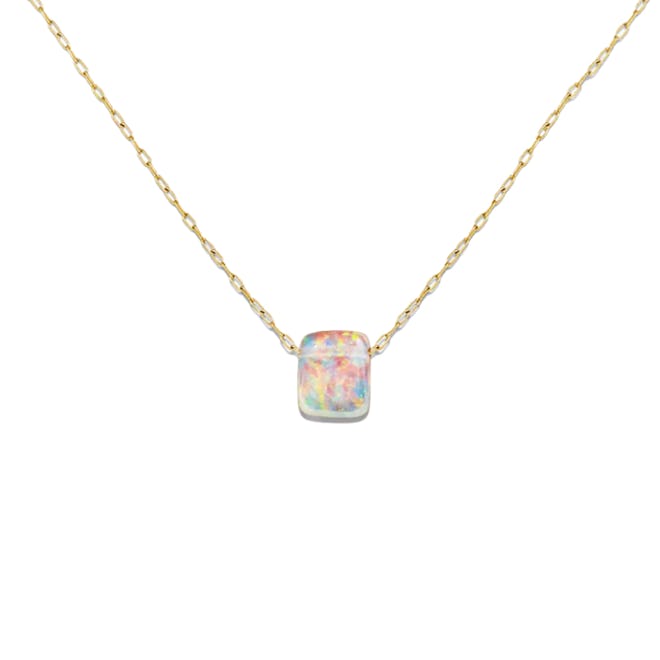 TTT x G.St Pride Ethiopian Opal Chiclet Necklace