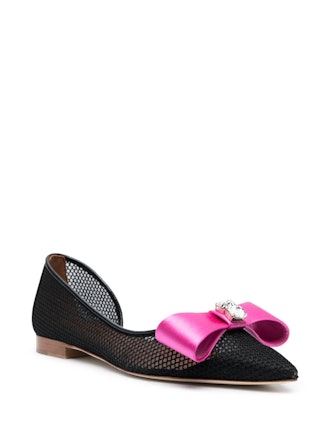 Malone Souliers Emily meshed ballerina shoes