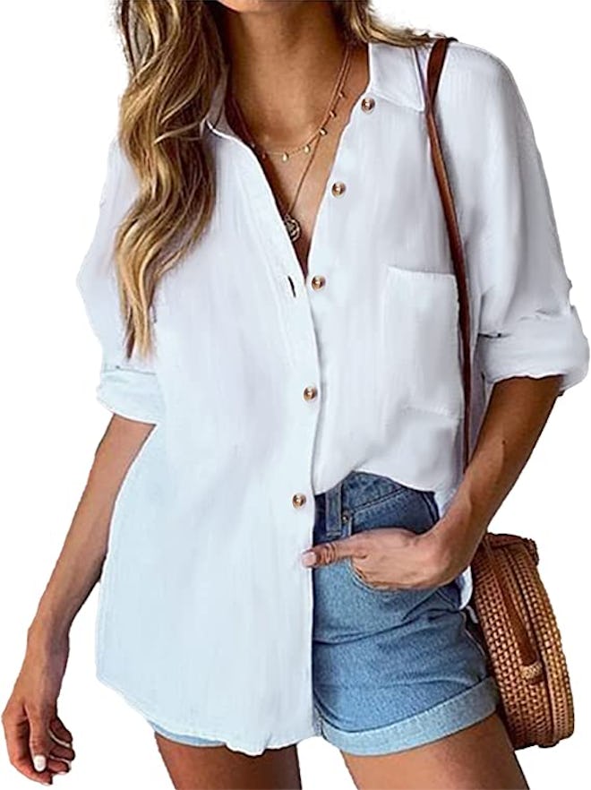 Hotouch Cotton Button Down Shirt