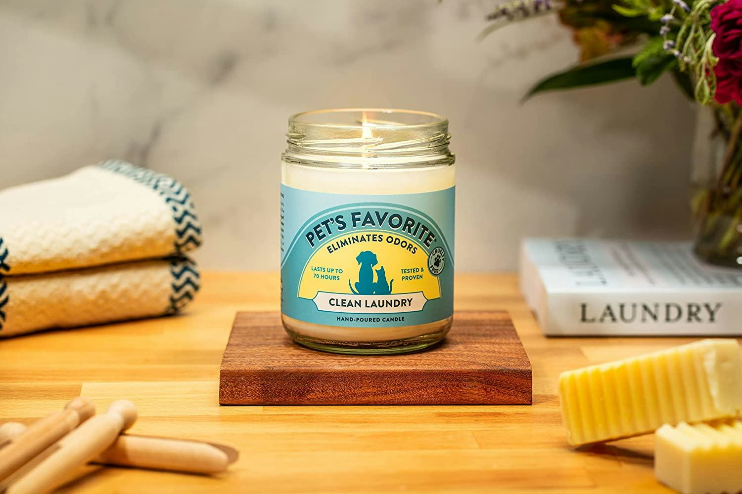 Pet&rsquo;s Favorite Tested &amp; Proven Odor Eliminating Candle