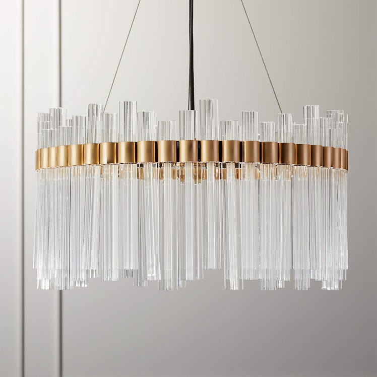 CB2 Orion Glass Crystal Chandelier