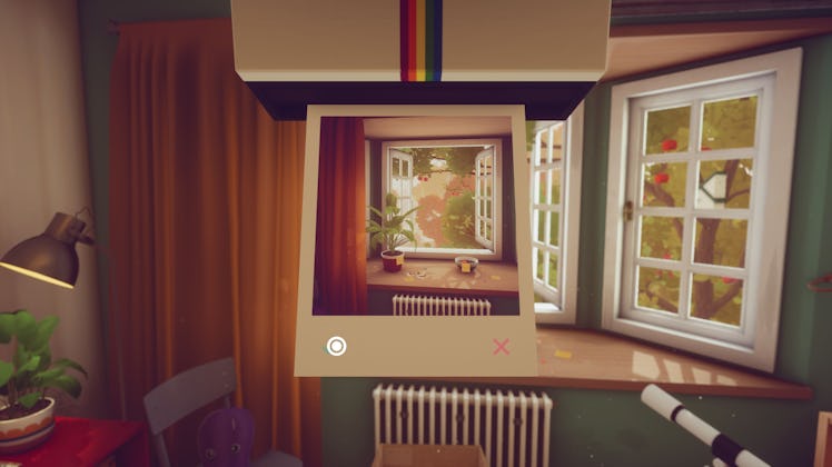 Simpler Times polaroid window screenshot