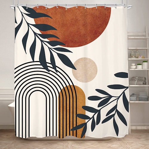 KOMLLEX Abstract Mid Century Shower Curtain