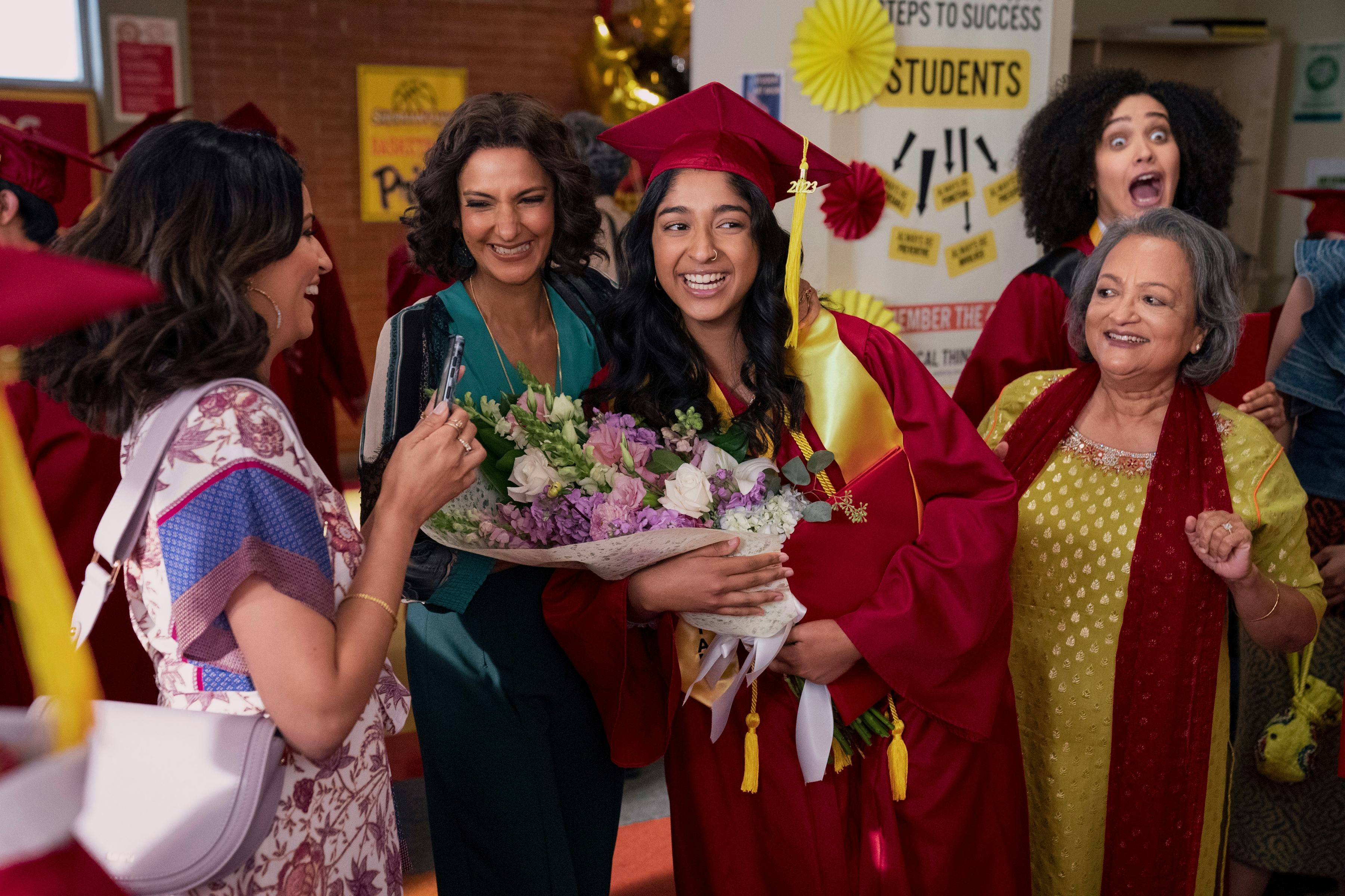 Richa Moorjani, Poorna Jagannathan, Maitreyi Ramakrishnan, Ranjita Chakravarty, and Lee Rodriguez in&hellip;