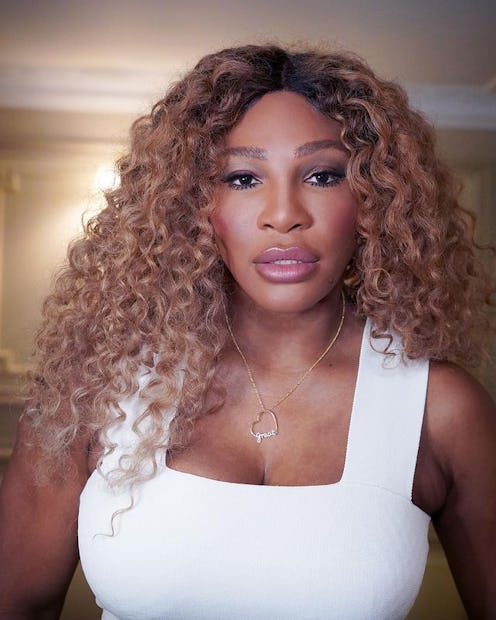 Serena Williams long blonde curls