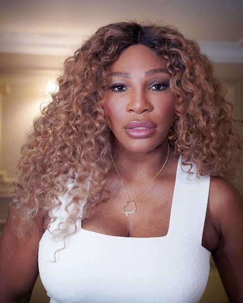 Serena Williams long blonde curls