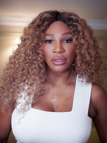 Serena Williams long blonde curls