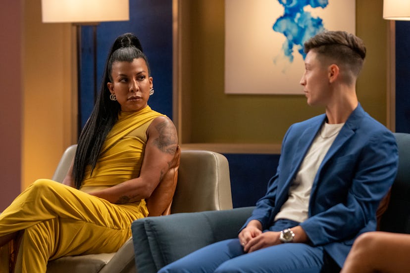 Yoly Rojas, Xander Boger in ‘The Ultimatum: Queer Love’ reunion, via Netflix’s press site