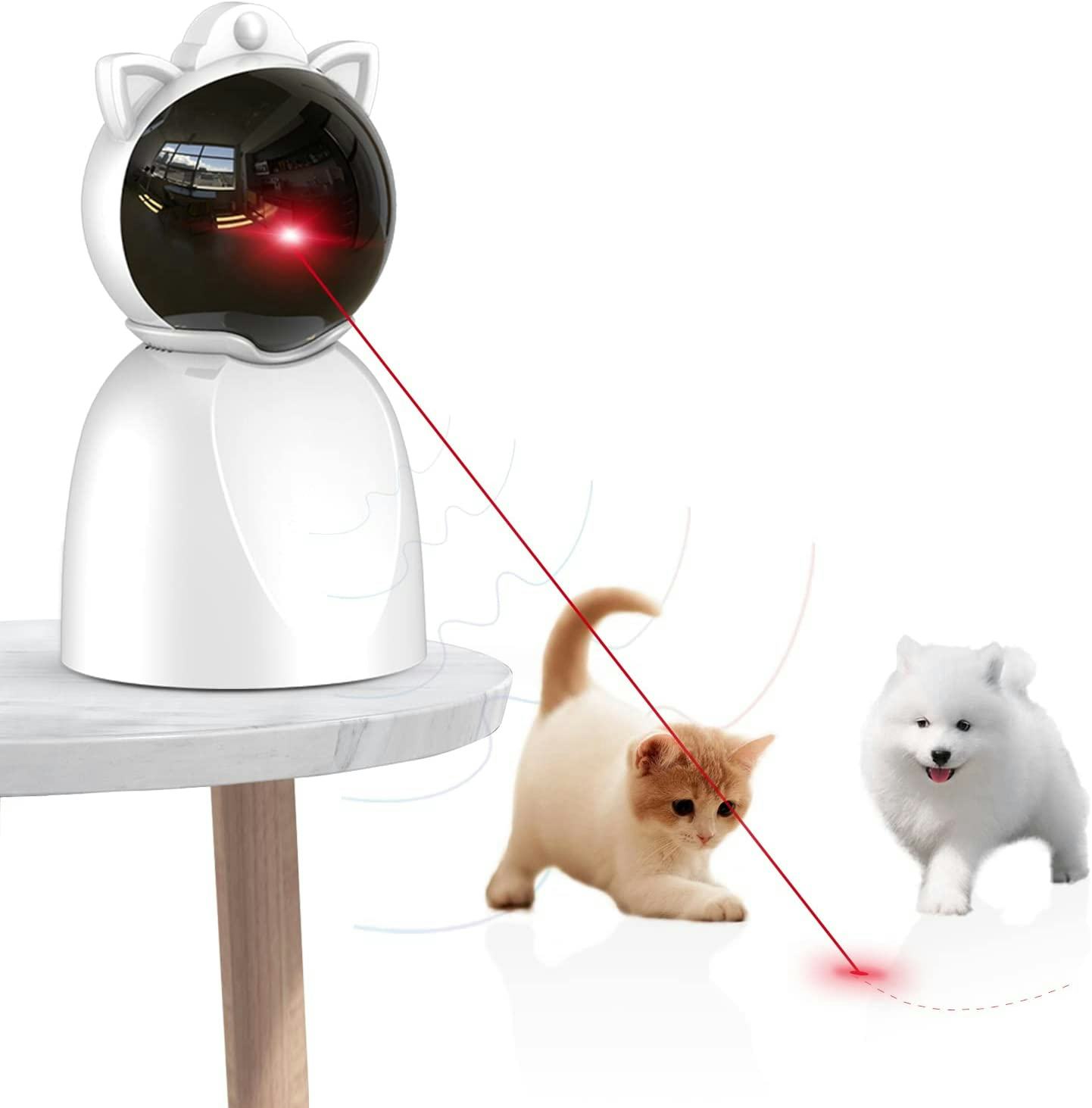 Valonii Rechargeable Motion Activated Cat Laser Toy