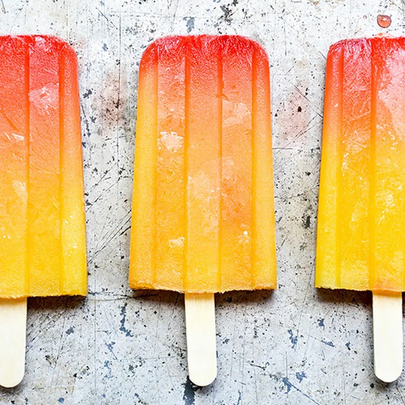 spicy tequila sunrise popsicle