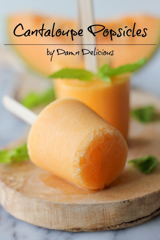 cantaloupe popsicle