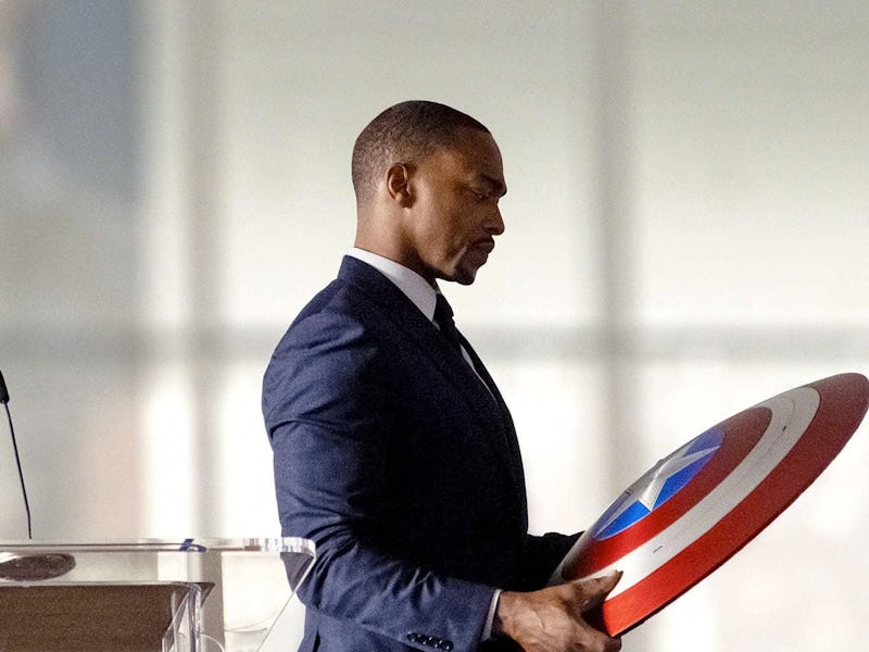 Anthony Mackie as Sam Wilson/Captain America in The Falcon and the Winter Soldier