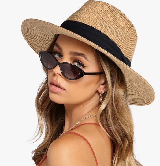 FURTALK Wide Brim Panama Hat