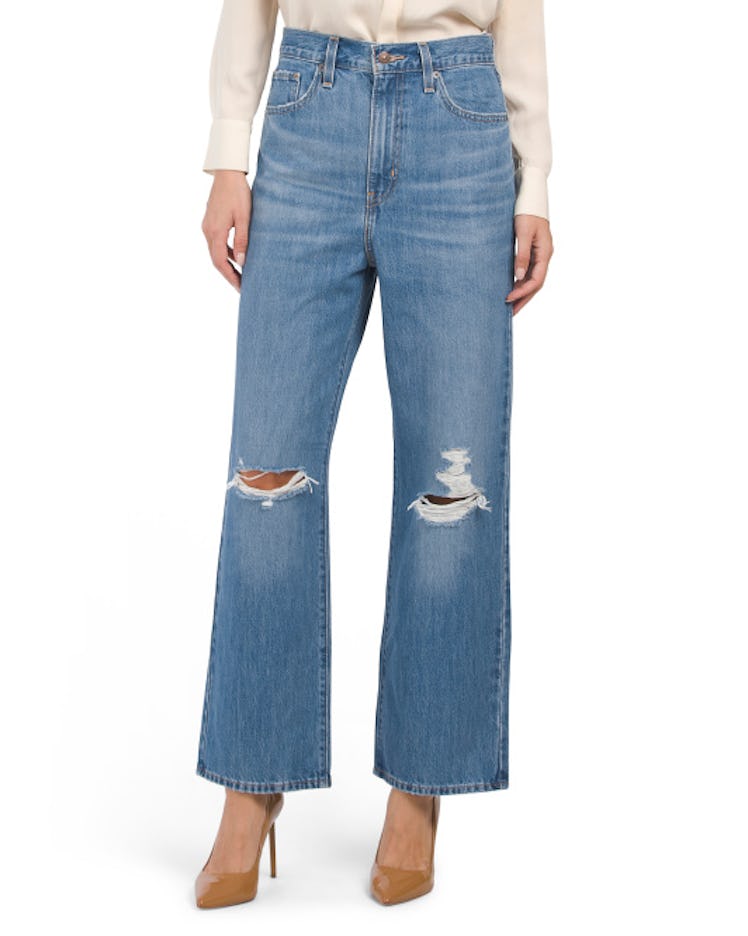 High Waisted Straight Joe Strut Jeans