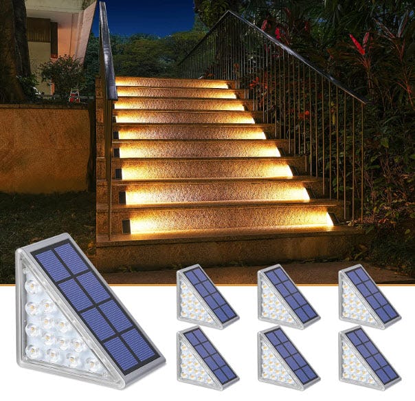 NIORSUN Solar Step Lights (6-Pack)