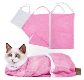 YLONG Cat Bathing Bag Anti-Bite and Anti-Scratch Cat Grooming Bag