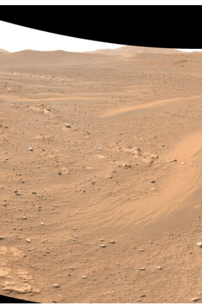 Mars' surface, as seen by NASA's Perseverance rover. 