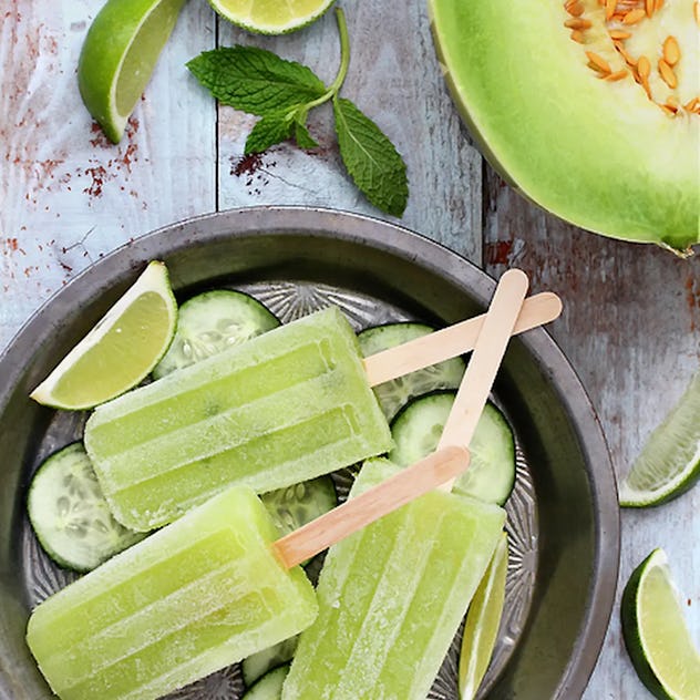 honeydew cucumber margarita popsicle recipe
