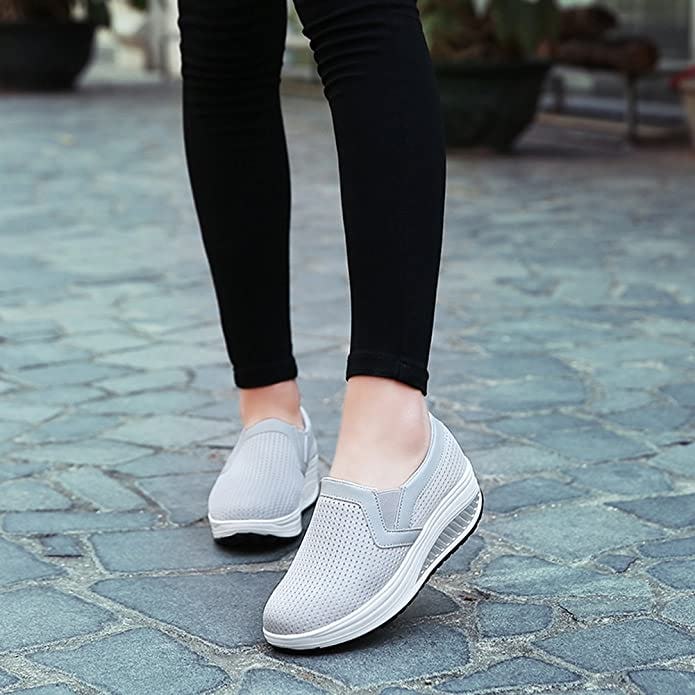 L LOUBIT Slip On Mesh Sneakers
