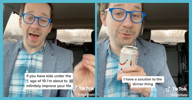 TikTok user @dadchats shares how he uses Alexa to help get his kids to eat dinner.