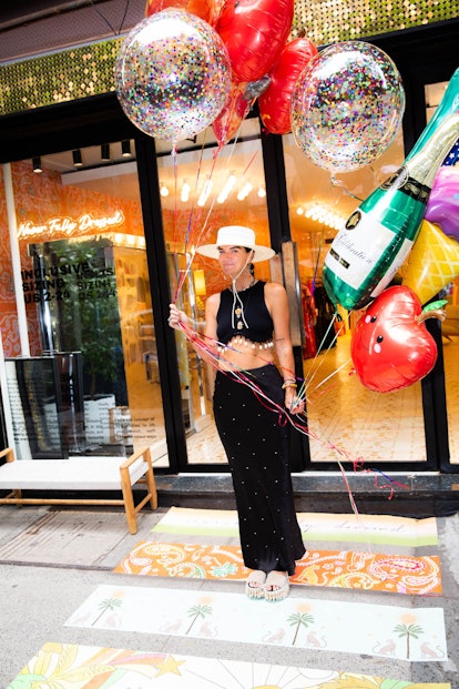 Lucy Aylen, founder of Never Fully Dressed, in the new New York flagship.