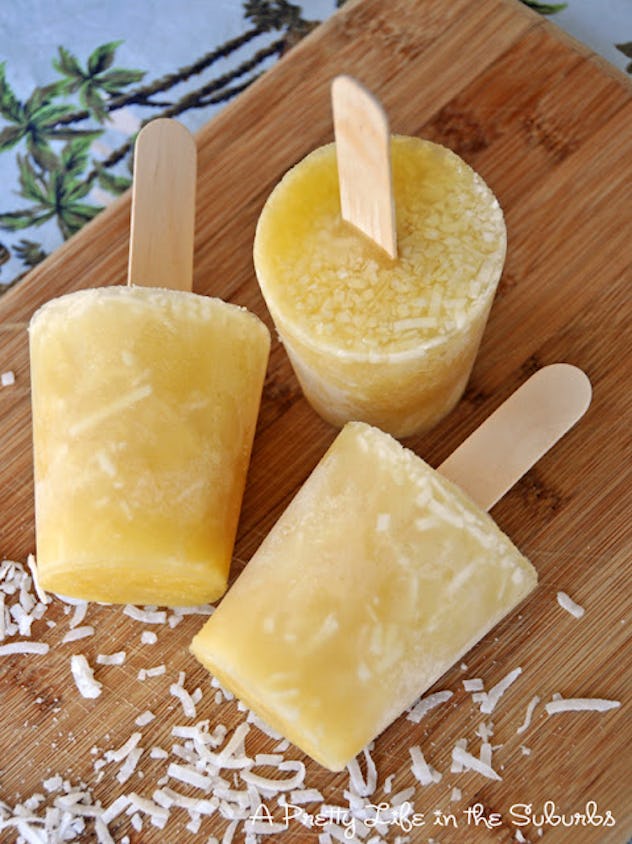 pineapple colada popsicles