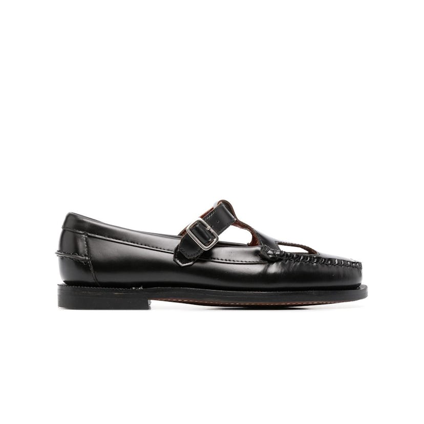 Angelina side-buckle fastening loafers