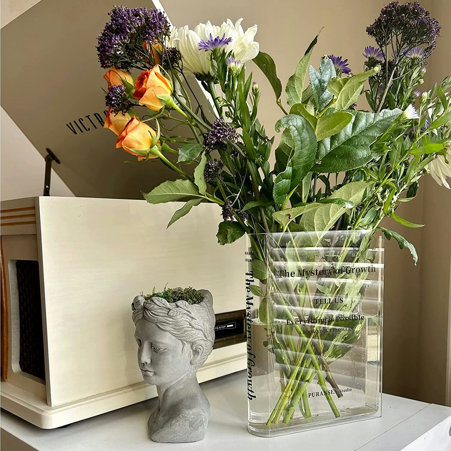 Puransen Book Vase for Flowers