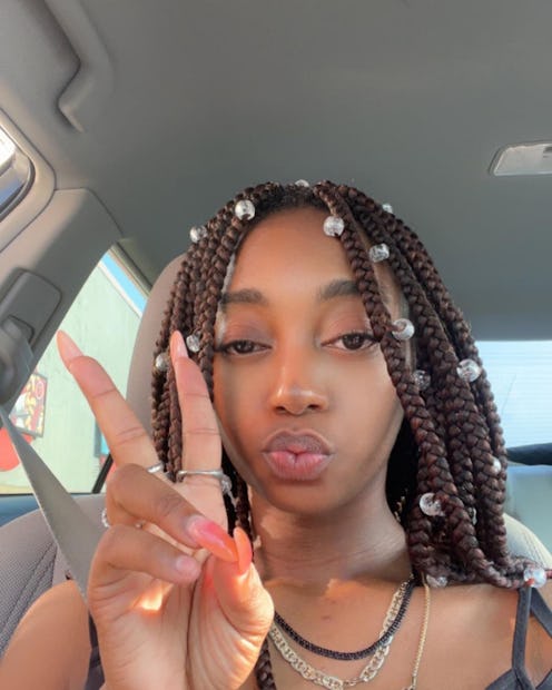 Raindrop braid hairstyles.