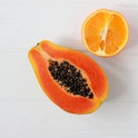 Papaya and orange slices