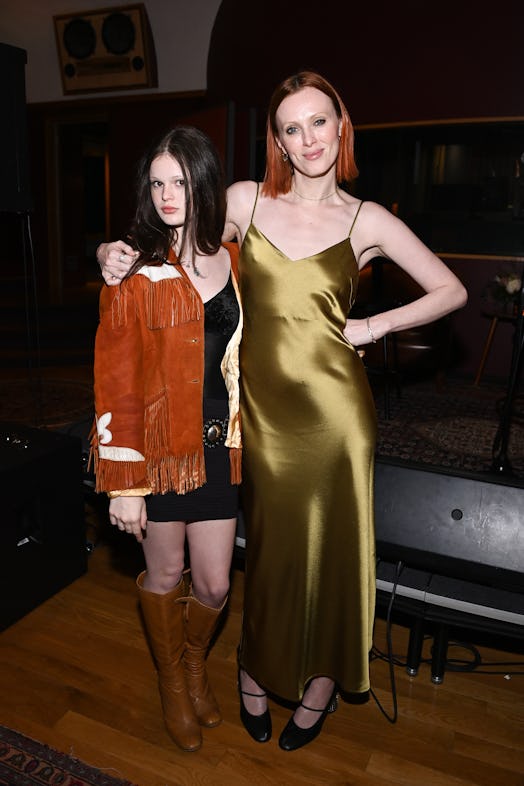 Karen Elson(R) attends the Everytown For Gun Safety Event at Electric Lady Studio on June 08, 2023 i...