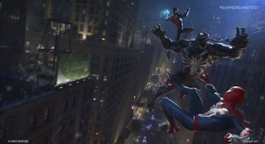 Miles and Peter fight Venom, Marvel's Spider-Man 2