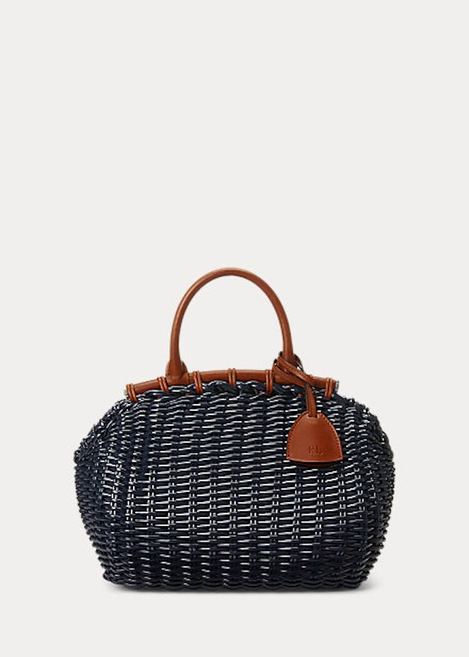 Mini Basket Bag in Patent
