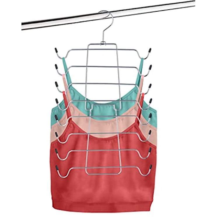ZOBER Durable Tank Top Hanger & Bra Organizer