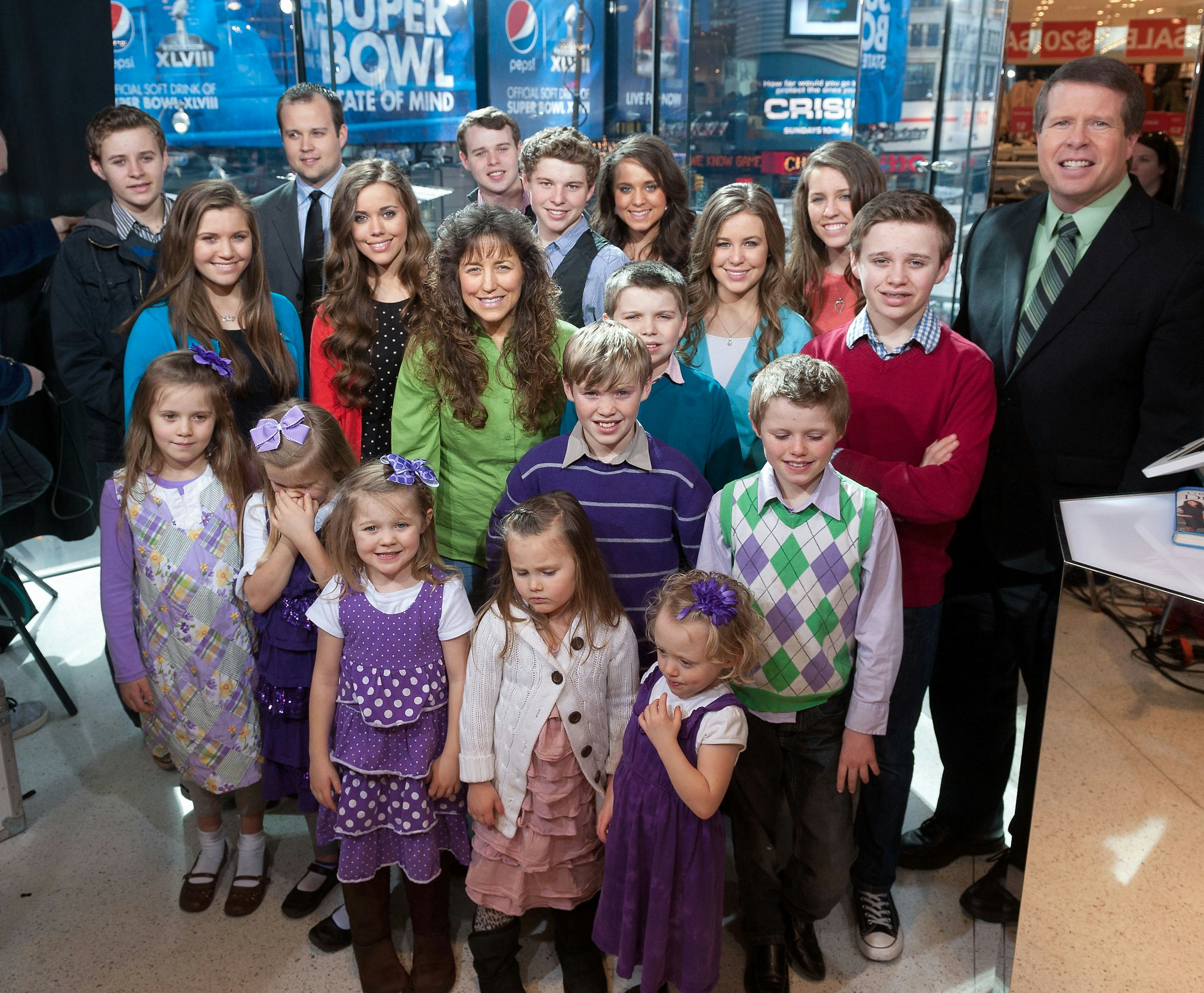 The Duggar family in 2014.
