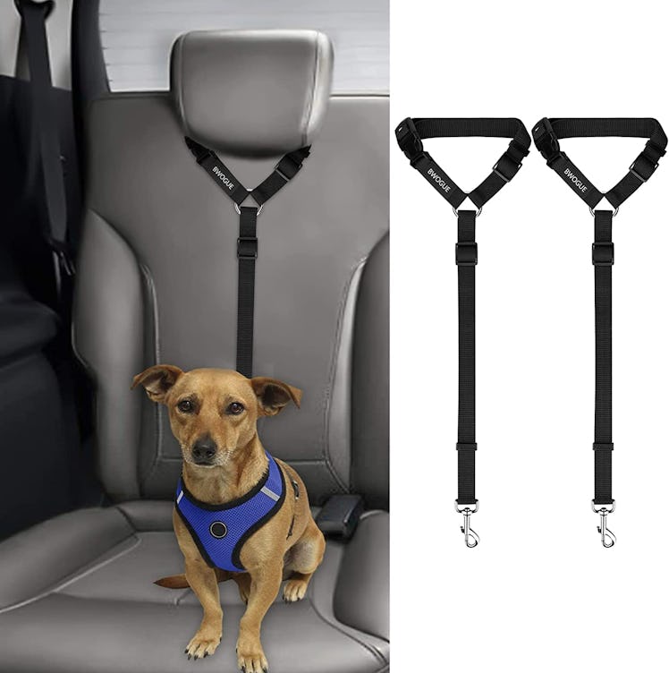 BWOGUE Dog Car Headrest Safety Seat Belt (2-Pack)