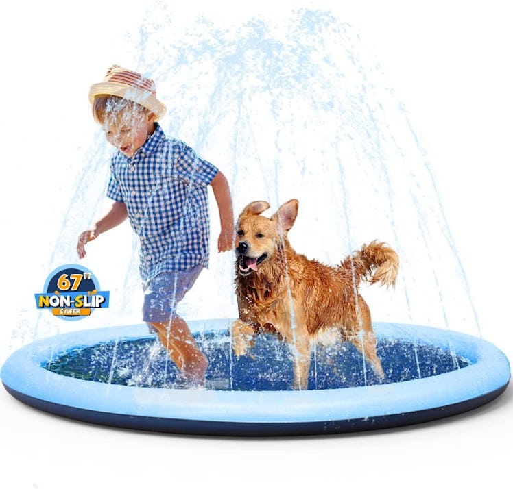 VISTOP Non-Slip Dog Splash Pad