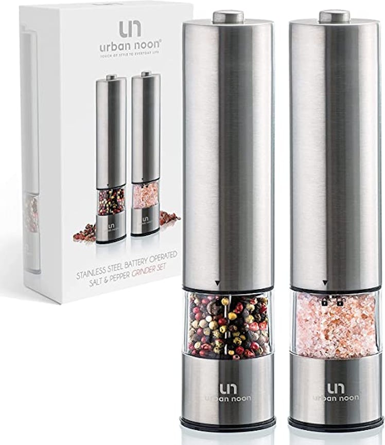 Electric Salt and Pepper Grinder Set