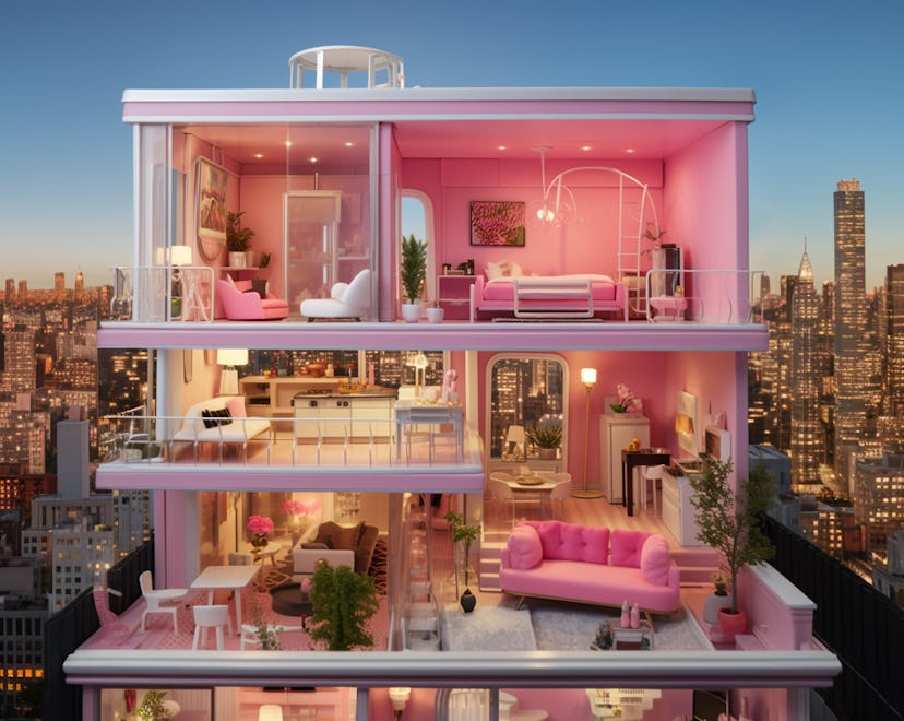 Barbie's Dreamhouse is relative.