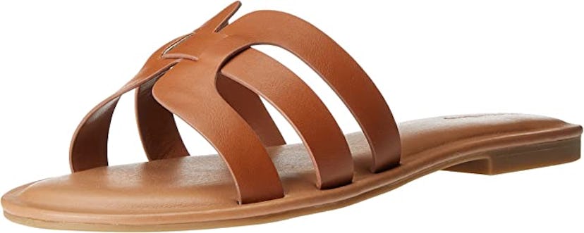 The Drop Monika Flat H-Band Slide Sandal